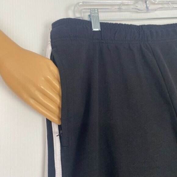 adidas Mens Essentials 3-stripes Fleece Jogger Pant Black White Size XL New - Picture 16 of 16